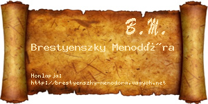 Brestyenszky Menodóra névjegykártya